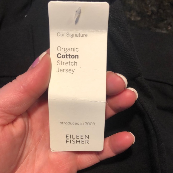 Eileen fisher black slim pant - Picture 3 of 10